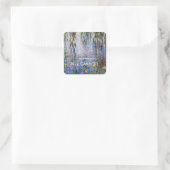 Claude Monet - Water Lilies Vierkante Sticker (Tas)