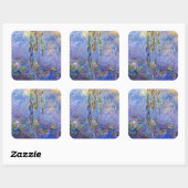 Claude Monet - Water Lilies Vierkante Sticker (Vel)