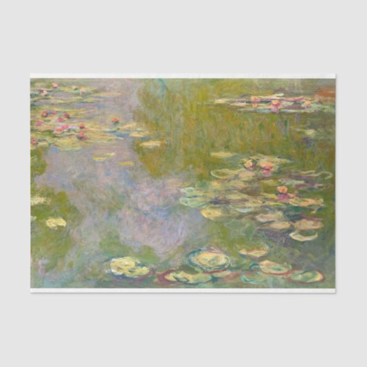Claude Monet Water Lilies Water Lily Decoupage Tissuepapier (Voorkant)