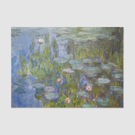 Claude Monet Water Lilies Water Lily Decoupage Tissuepapier (Voorkant)
