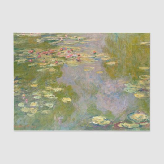 Claude Monet, Water Lilies, Water Lily, ontkoppeli Tissuepapier (Voorkant)
