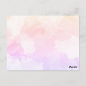 Claude Monet  Water Lilies Wedding Invitat Briefkaart (Achterkant)