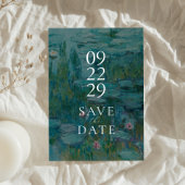 Claude Monet Water Lilies Wedding Save The Date