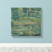 Claude Monet Water-Liliy Pond – Japanese bridge Canvas Afdruk (Insitu (Houten vloer))