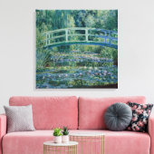 Claude Monet Water-Liliy Pond – Japanese bridge Canvas Afdruk (Insitu (Woonkamer))