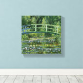 Claude Monet Water-Liliy Pond – Japanische Brücke Canvas Afdruk (Insitu (Houten vloer))