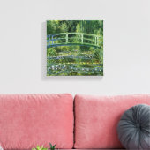 Claude Monet Water-Liliy Pond – Japanische Brücke Canvas Afdruk (Insitu (Woonkamer))