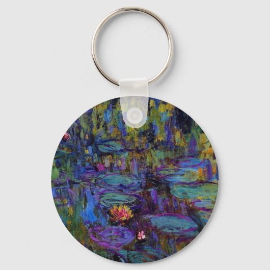 Claude Monet Water Lillies 1917 Sleutelhanger (Voorkant)