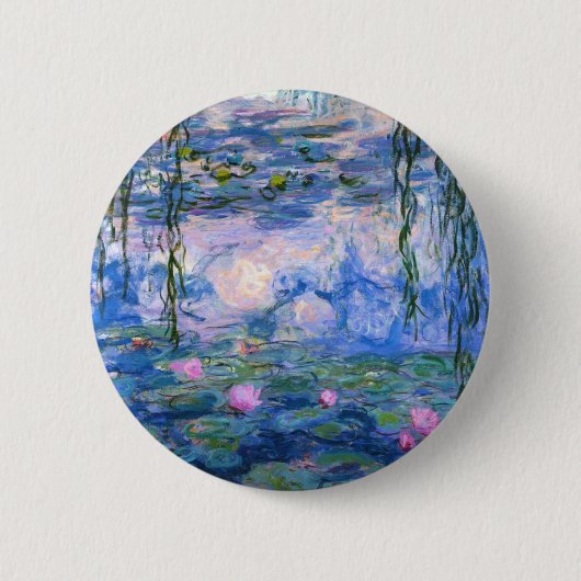 Claude Monet Water Lillies 1919 Ronde Button 5,7 Cm (Voorkant)