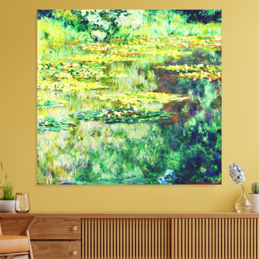 Claude Monet - Water Lillies - Bassin des Nympheas Canvas Afdruk (Insitu (Woonkamer))