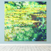 Claude Monet - Water Lillies - Bassin des Nympheas Canvas Afdruk (Insitu (Houten vloer))