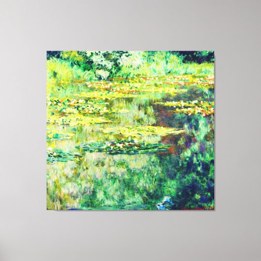 Claude Monet - Water Lillies - Bassin des Nympheas Canvas Afdruk (Voorkant)
