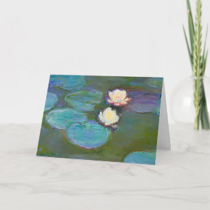 Claude Monet Water Lillies Folted Wenskaart Kaart