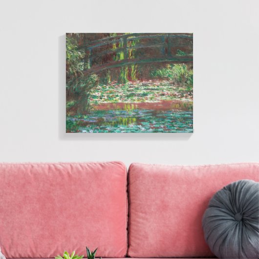 Claude Monet - Water Lily Pond Canvas Afdruk (Insitu (Woonkamer))