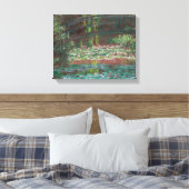 Claude Monet - Water Lily Pond Canvas Afdruk (Insitu (Slaapkamer))