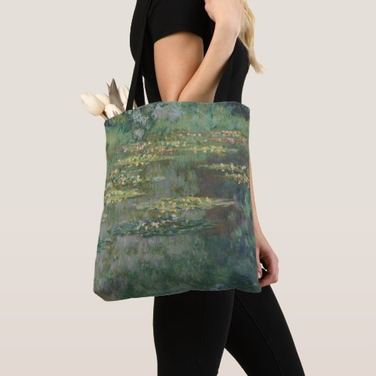 Claude Monet Water Lily Pond Fine Art Gallery Tote Bag (Dichtbij)