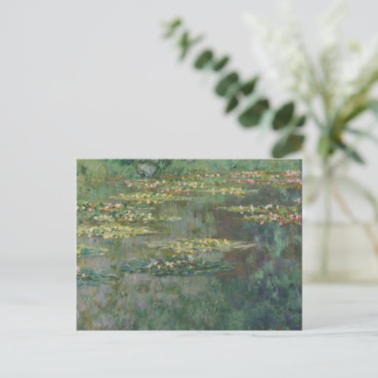 Claude Monet Water Lily Pond Fine Art GalleryHD Briefkaart (Staand voorkant)