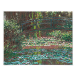 Claude Monet - Water Lily Pond Foto Afdruk