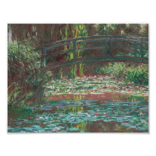 Claude Monet - Water Lily Pond Foto Afdruk (Voorkant)