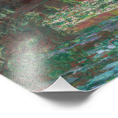 Claude Monet - Water Lily Pond Foto Afdruk (Hoek)