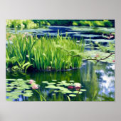 Claude Monet Water Lily Pond Giverny Poster (Voorkant)