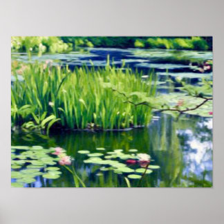 Claude Monet Water Lily Pond Giverny Poster