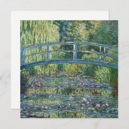 Claude Monet - Water Lily pond, Green Harmony Bedankkaart (Voorkant / Achterkant)