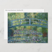 Claude Monet - Water Lily pond, Green Harmony Briefkaart (Voorkant / Achterkant)