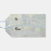 Claude Monet - Water Lily pond, Green Harmony Cadeaulabel (Achterkant Horizontaal)