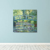 Claude Monet - Water Lily pond, Green Harmony Canvas Afdruk (Insitu (Houten vloer))