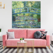 Claude Monet - Water Lily pond, Green Harmony Canvas Afdruk (Insitu (Woonkamer))