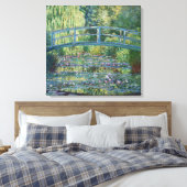Claude Monet - Water Lily pond, Green Harmony Canvas Afdruk (Insitu (Slaapkamer))