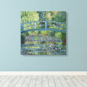 Claude Monet - Water Lily pond, Green Harmony Canvas Afdruk (Insitu (Houten vloer))