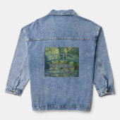 Claude Monet - Water Lily pond, Green Harmony Denim Jacket (Achterkant)