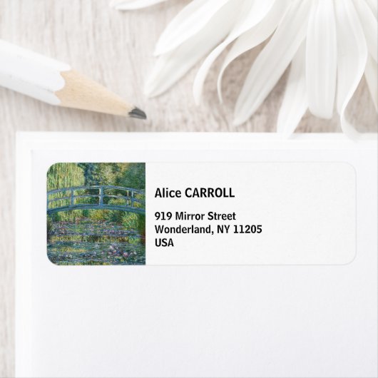 Claude Monet - Water Lily pond, Green Harmony Etiket (Insitu)