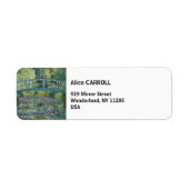 Claude Monet - Water Lily pond, Green Harmony Etiket (Voorkant)