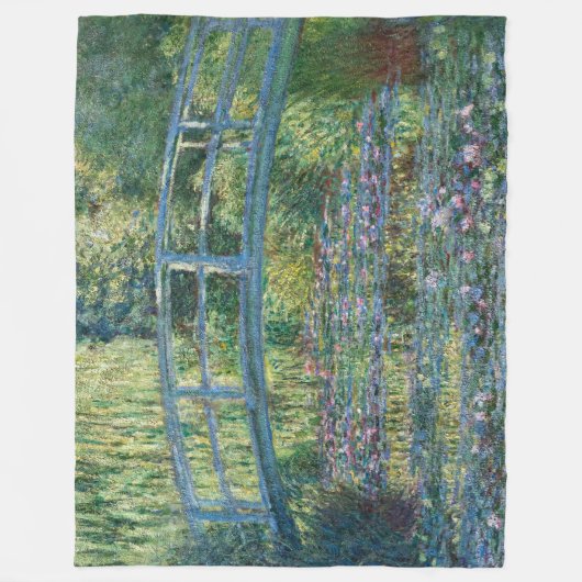 Claude Monet - Water Lily pond, Green Harmony Fleece Deken (Voorkant)