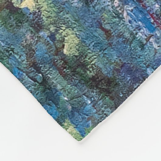 Claude Monet - Water Lily pond, Green Harmony Fleece Deken (Hoek)
