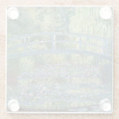 Claude Monet - Water Lily pond, Green Harmony Glazen Onderzetter (Achterkant)