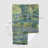 Claude Monet - Water Lily pond, Green Harmony Golfhanddoek (Insitu)