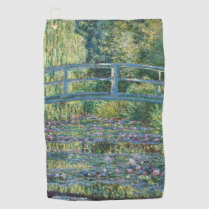 Claude Monet - Water Lily pond, Green Harmony Golfhanddoek