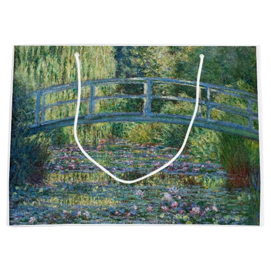 Claude Monet - Water Lily pond, Green Harmony Groot Cadeauzakje (Voorkant)