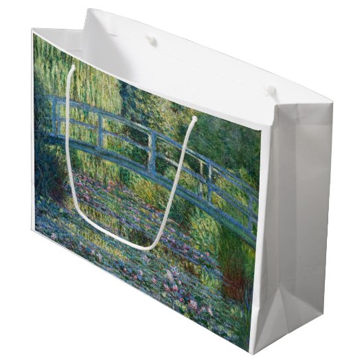 Claude Monet - Water Lily pond, Green Harmony Groot Cadeauzakje (Voorkant Gekanteld)