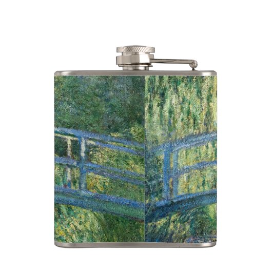 Claude Monet - Water Lily pond, Green Harmony Heupfles (Achterkant)