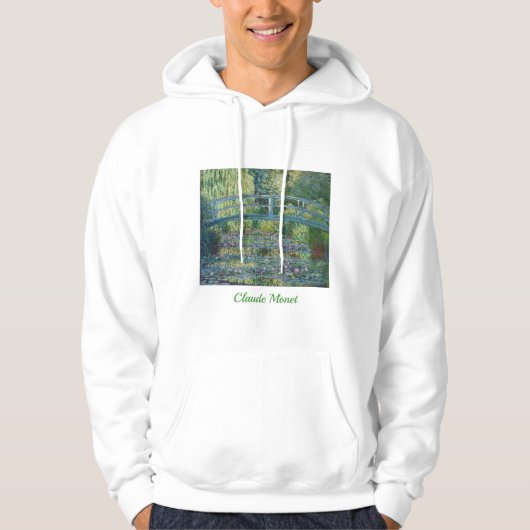 Claude Monet - Water Lily pond, Green Harmony Hoodie (Voorkant)