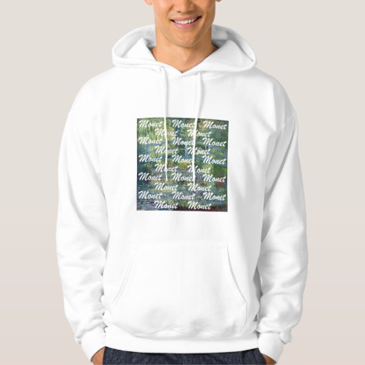 Claude Monet - Water Lily pond, Green Harmony Hoodie (Voorkant)