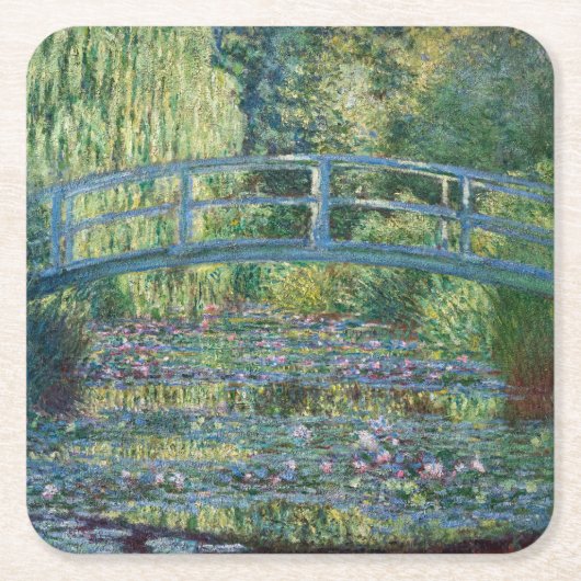 Claude Monet - Water Lily pond, Green Harmony Kartonnen Onderzetters (Voorkant)