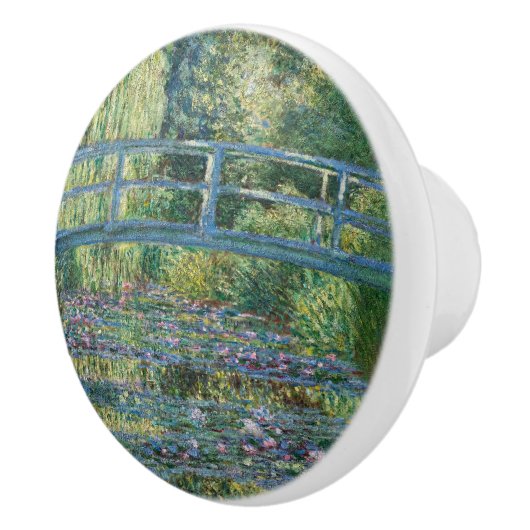 Claude Monet - Water Lily pond, Green Harmony Keramische Knop (Rechts)