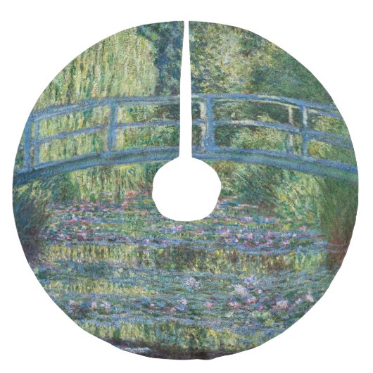 Claude Monet - Water Lily pond, Green Harmony Kerstboom Rok (Voorkant)