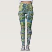 Claude Monet - Water Lily pond, Green Harmony Leggings (Voorkant)